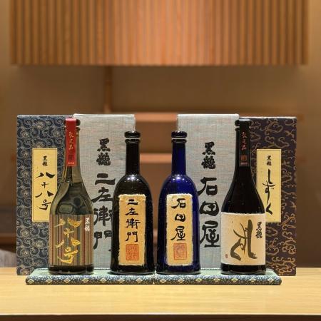 【麻布十番 鮨天万】黒龍5種飲み比べプランを限定提供
