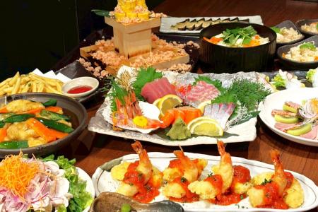 社長が自ら仕入れる鮮魚が主役。春の歓送迎会“海鮮ご