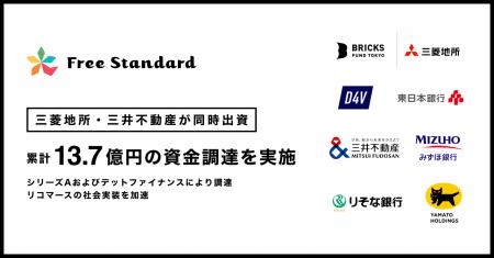 三菱地所・三井不動産が同時出資。Free Standard、累