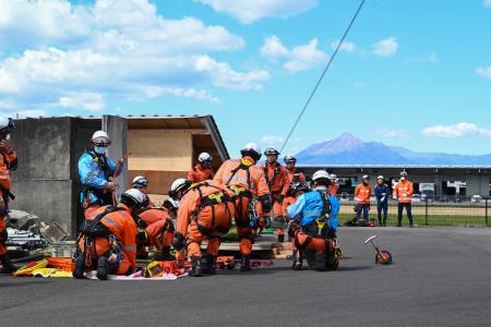 県内３消防本部集合！合同救助訓練を実施