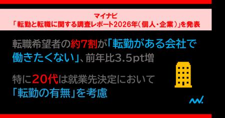 「マイナビ 転勤と転職に関する調査レポート2026年（