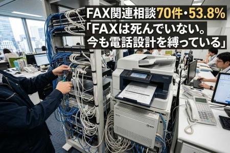 FAX関連相談が53.8%、ビジネスフォン導入は機種比較よ