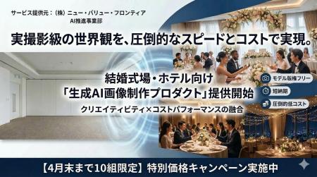 撮影コストを抑え、無限のバリエーションを実現！株式