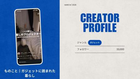 ショート動画取材班に「ものこと⌇ガジェットに囲まれ