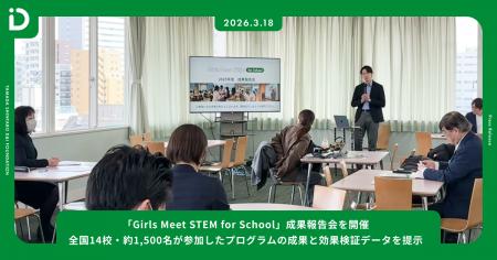【開催報告】「Girls Meet STEM for School」成果報告