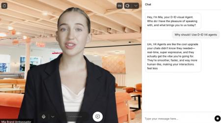 D-ID、LLMと連携しリアルタイムな対話が可能なAIアバ