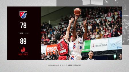 B2福岡｜前半逆転も後半に主導権を握られ、熊本に78-8