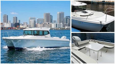 【東京港・新艇デビュー】揺れを抑えたカタマラン艇「