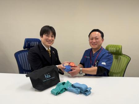 医療現場の負担軽減に貢献──全健会、ゴムバンド寄付で