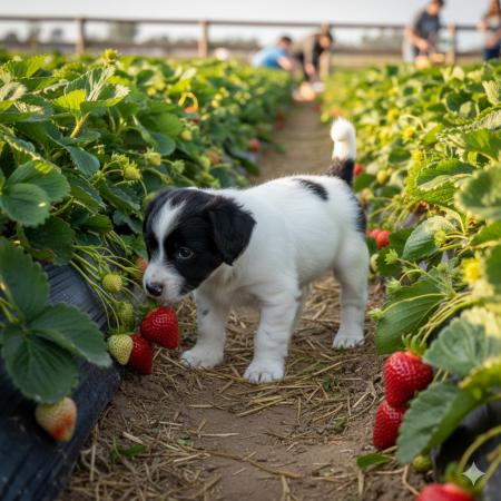 ペットと一緒に楽しむ「いちご狩り」特別イベントを開