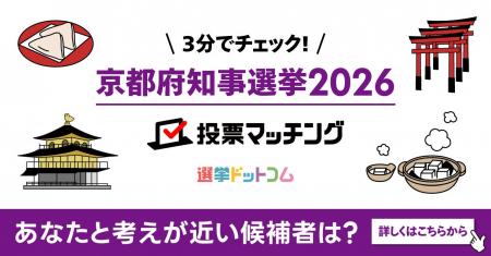 選挙ドットコムは京都新聞社と共同で京都府知事選挙20