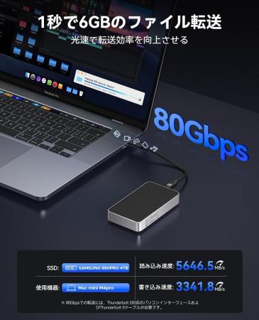 次世代の爆速体験！Thunderbolt 5対応「ORICO X50PRO