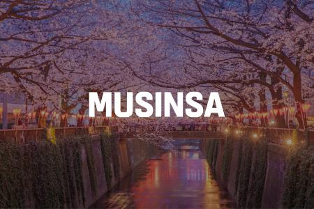 MUSINSA、桜シーズンの中目黒にて地元5店舗とコラボイ