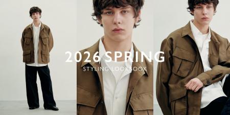 ナノ・ユニバースより、M's「2026 SS STYLING LOOKBO