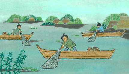 徳島県阿南市の海ノ民話アニメーション「手島若宮神社