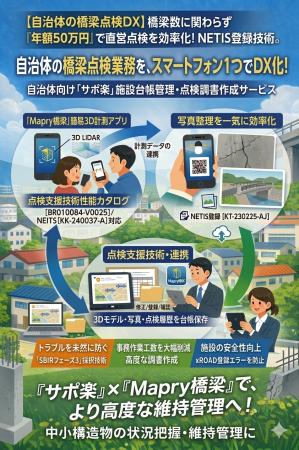 【自治体の橋梁点検DX】橋梁数に関わらず「年額5utf-8