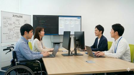 就労継続支援B型からITエンジニアへ。利用者3名がIT企