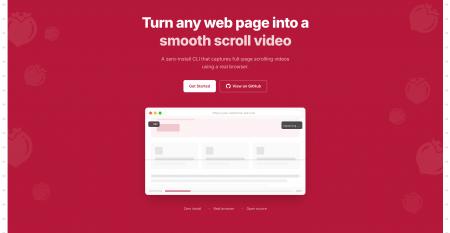 Webページをなめらかなスクロール動画に一発変換！ゼ