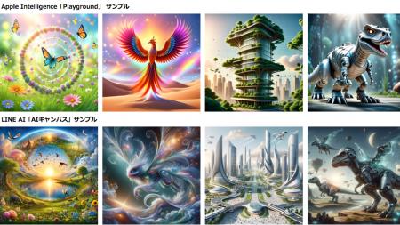 LINE AI「AIキャンバス」とApple Intelligence「Image