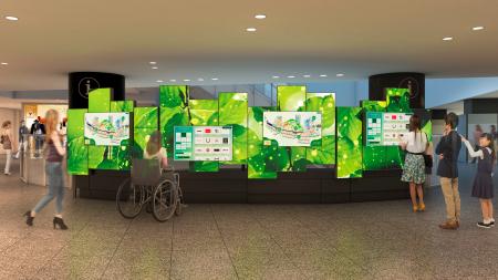 4月1日からなんばCITY本館1階エントランスにタッチイ