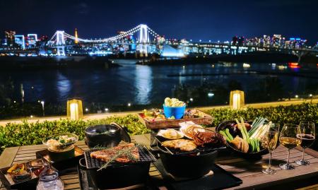 お台場 “世界最大級” の噴水「東京アクアシンフォニー