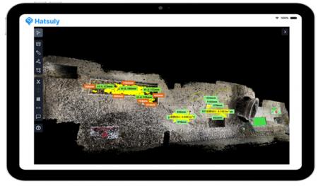 DataLabsの3Dインフラ補修工検査システム「Hatsuly」
