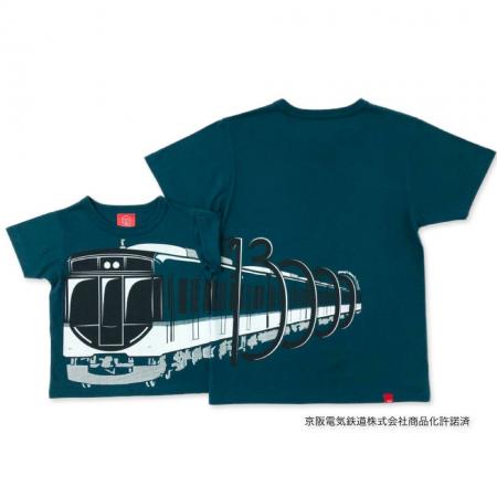 京阪13000系をモチーフにしたデザインTシャツが先行販