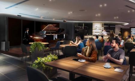 上質な音楽体験に出会える、カフェラウンジ兼ミニコン