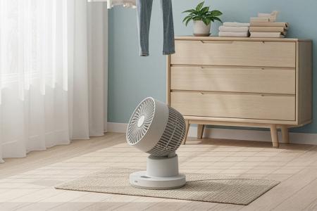 衣類乾燥や空気循環を高速に実現!上下・左右の角度を 衣類乾燥や空気循環を高速に実現!上下・左右の角度を