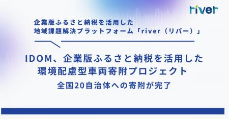 IDOM、企業版ふるさと納税を活用した環境配慮型車両寄 IDOM、企業版ふるさと納税を活用した環境配慮型車両寄