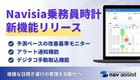 運送事業者の労働時間管理業務を大幅削減、Navisia乗 運送事業者の労働時間管理業務を大幅削減、Navisia乗
