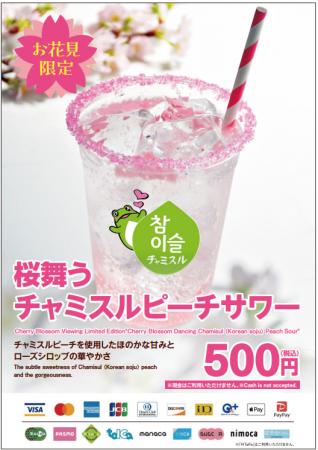 お花見イベントにチャミスルが協賛！「うえの桜フェス