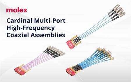 Molex、145 GHz Cardinalマルチポート高周波同軸アセ