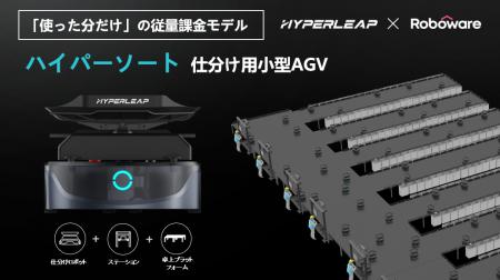 仕分け用小型AGV「ハイパーソート」が新登場。初期投 仕分け用小型AGV「ハイパーソート」が新登場。初期投