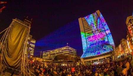 「ナカノサンプラザプロジェクションマッピング-To be