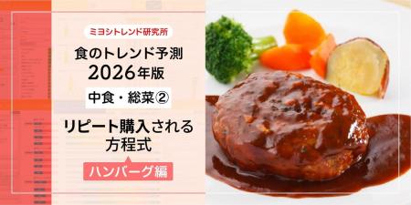 【ミヨシ油脂】「2026年食のトレンド予測・ハンバーグ