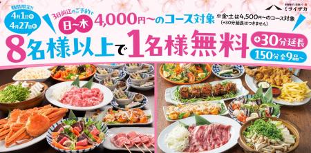 【ミライザカ】新生活応援キャンペーン！新生活のスタ