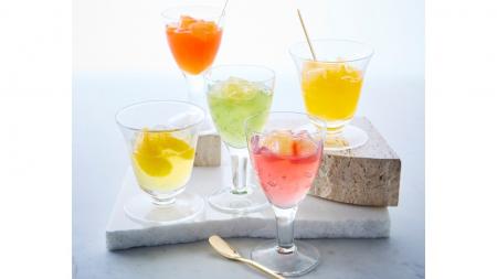 国産果実を閉じ込めたガラス瓶入りのフルーツゼリー「 国産果実を閉じ込めたガラス瓶入りのフルーツゼリー「