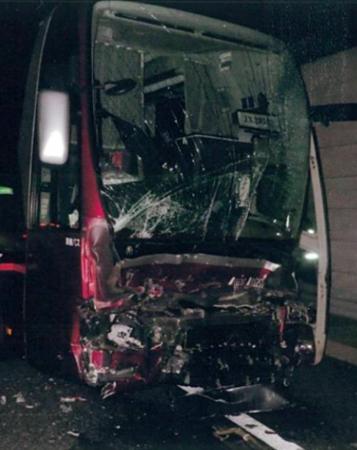 高速乗合バスの追突・多重事故～長時間運転による居眠