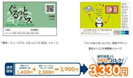 2026年度版「メトロ&ぐるっとパス」を発売します! 2026年度版「メトロ&ぐるっとパス」を発売します!