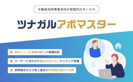不動産売却事業者向け架電代行サービス「ツナガルアポ 不動産売却事業者向け架電代行サービス「ツナガルアポ