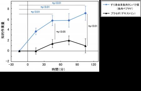 すり身由来魚肉タンパク質摂取による集中力および知的