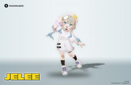 『夜のクラゲは泳げない』JELEEちゃんの3DモデルをGug