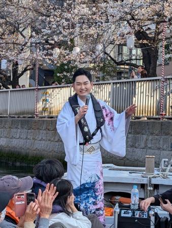 彩青「門前仲町の恋ざくら」発売記念大横川クルーズイ