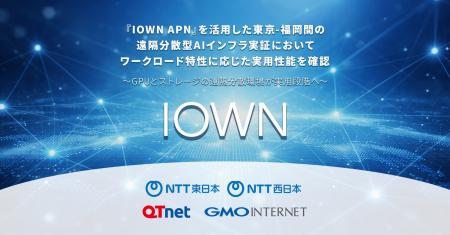 『IOWN APN』を活用した東京-福岡間の遠隔分散型AIイ