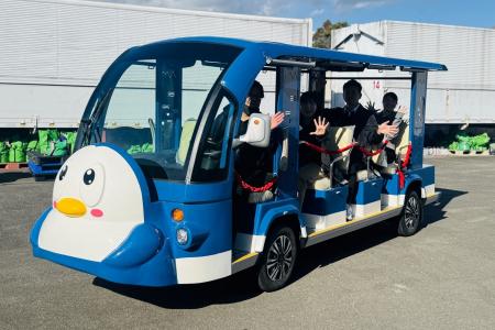 環境にやさしいEV仕様の「ペンギントレイン」レンタル 環境にやさしいEV仕様の「ペンギントレイン」レンタル