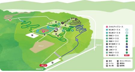 市川公園MTBフィールドのエリアマップを新たに作成！