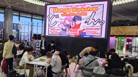成田空港での「漫画制作体験」訪日客向けに開催！出国