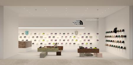 ザ・ノース・フェイスでは世界初となるフットウエアを