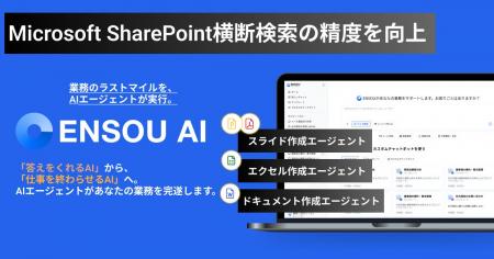 ENSOU AI、Microsoft SharePoint横断検索の精度を大幅